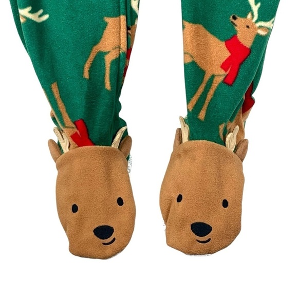 Carter’s Child of Mine Christmas Reindeer One Piece Pajamas Size 5T - Picture 5 of 8